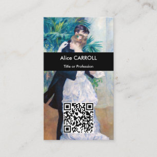 Carte De Visite Pierre-Auguste Renoir - Danse urbaine - Code QR