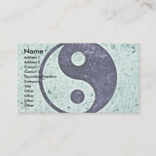 Carte De Visite Pierre bleue Yin Yang