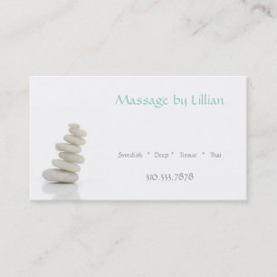 Carte De Visite Pierres de massage