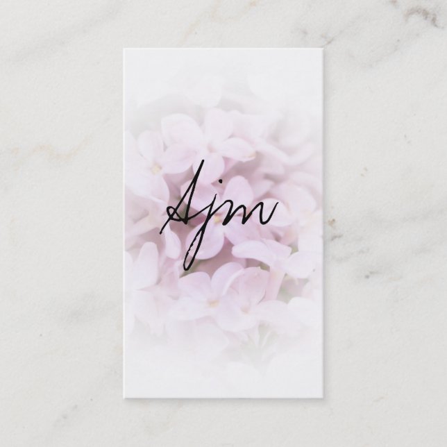 Carte De Visite Pierres & Fleurs (massothérapie) (Devant)