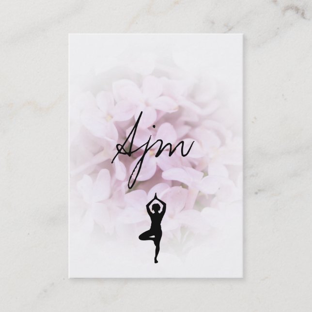 Carte De Visite Pierres & Fleurs Yoga (Devant)