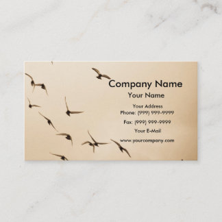 Carte De Visite Pigeons sur le ciel