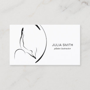 Carte De Visite Pilates instructeur Pilates Pose Pilates Baril
