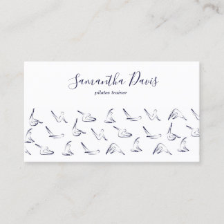 Carte De Visite Pilates Instructor Pilates trainer Business Card