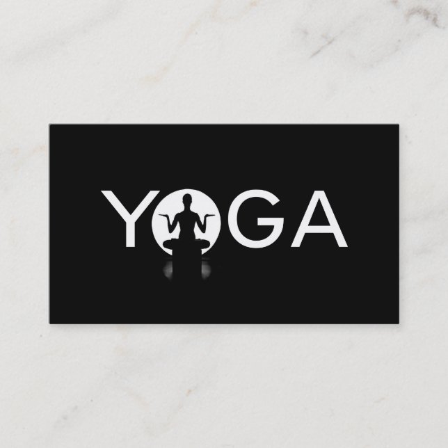 Carte De Visite Pilates, Méditation de l'instructeur de yoga, Spir (Devant)