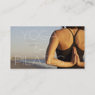 Carte De Visite Pilates Yoga Instructeur Méditation Spirituelle