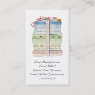 Carte De Visite Pile de boîtes de macaron