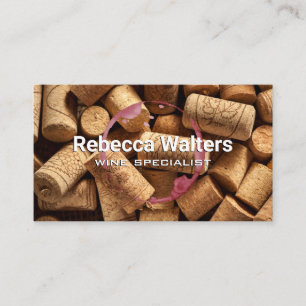 Carte De Visite Pile de Corks Tige à vin