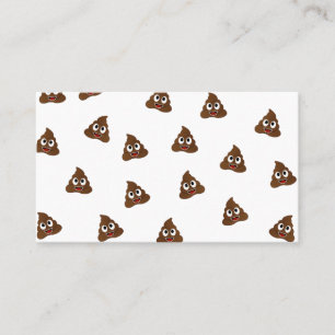 Carte De Visite Pile de Poo emoji souriants poops