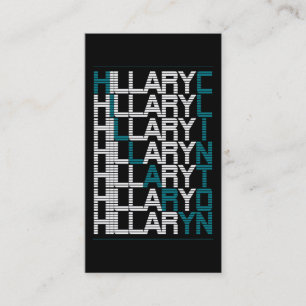 Carte De Visite pile de type hillary clinton