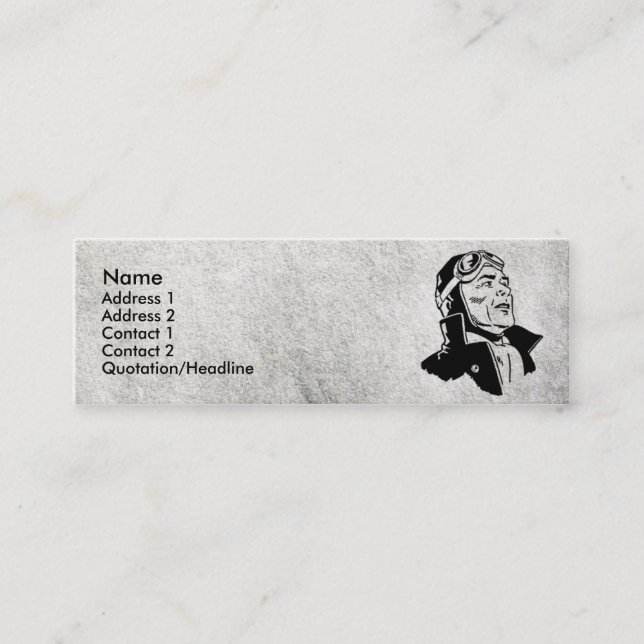 Carte de visite pilote (Devant)