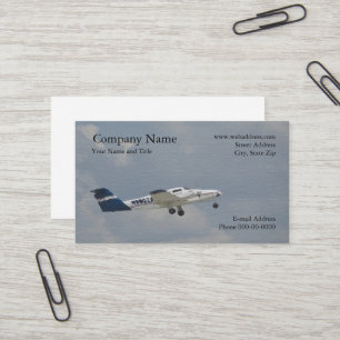 Carte de visite pilote d'aviation