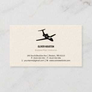 Carte De Visite Pilote d'avion   Aviation