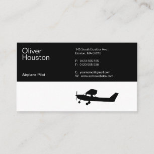 Carte De Visite Pilote d'avion   Aviation
