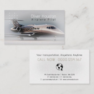 Carte De Visite Pilote d'avion   Aviation