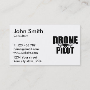 Carte De Visite Pilote de drones