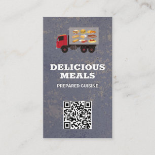 Carte De Visite Pilote de livraison de nourriture Code QR