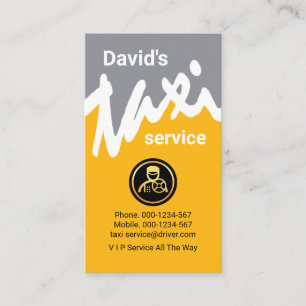 Carte De Visite Pilote de taxi-vague Creative