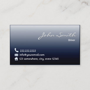 Carte De Visite Pilote Elegant Navy Blue