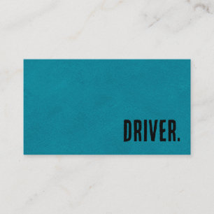 Carte De Visite Pilote en cuir Premier Blue Faux