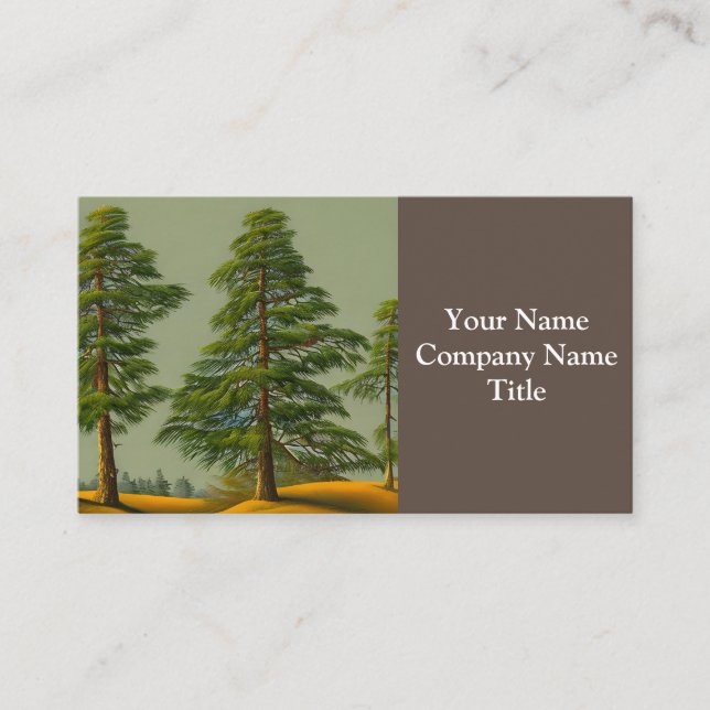 Carte De Visite Pin nordique Abstrait (Devant)