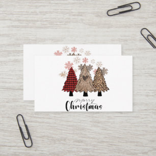 Carte De Visite Pine de Noël Joyeux Noël