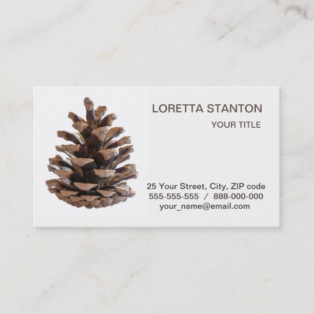Carte De Visite Pinecone (Devant)
