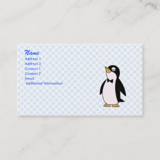 Carte De Visite pingouin de pepe