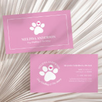 Pink Animal Animal Chien Chat Coeur Paw Personnali