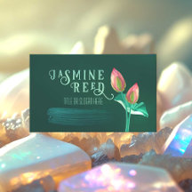 Pink Lotus Flower Bud pour massothérapeute Green