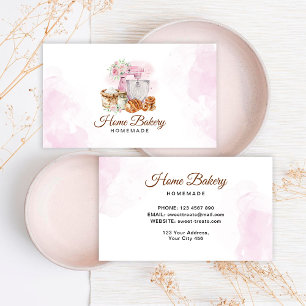 Carte De Visite Pink Mixer Boulangerie Pain