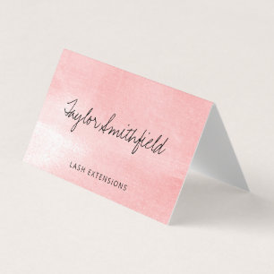 Carte De Visite Pink Patting Rustic Texture tendance
