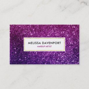 Carte De Visite Pink & Purple Sparkling Gemstones