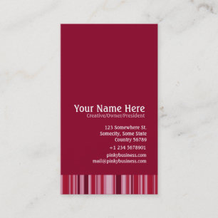 Carte De Visite Pinky Business