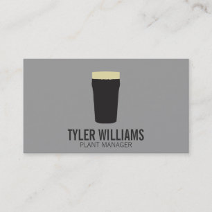 Carte De Visite Pint de bière   (sombre)