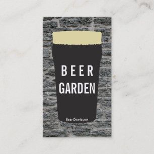 Carte De Visite pinte de bière 3   Rustique (variation)