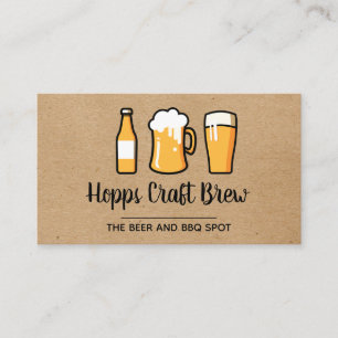 Carte De Visite Pintes de bière