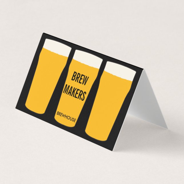 Carte De Visite Pintes de bière | Restaurant (Devant)