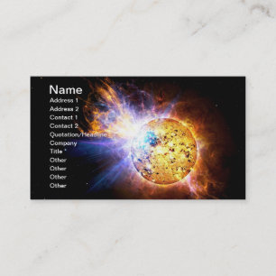 Carte De Visite Pipsqueak Star déchaîne une flamme géante NASA