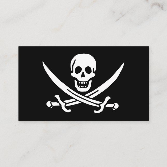 Carte De Visite Pirate Flag Of Jack Rackham (Devant)