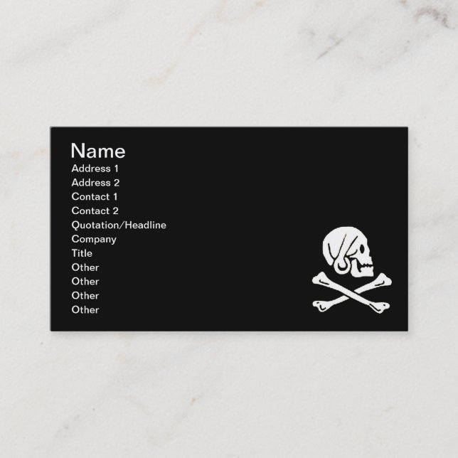 Carte De Visite pirate-henry-all (Devant)