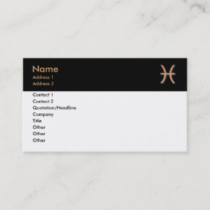 Carte de visite Pisces