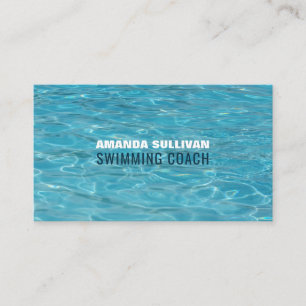 Carte De Visite Piscine, Coach/Instructeur de natation