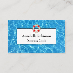 Carte De Visite Piscine Coach Lifesaver