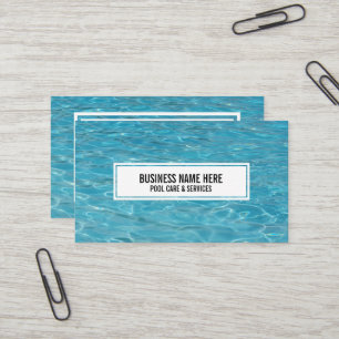 Carte De Visite Piscine soins aqua photo de natation
