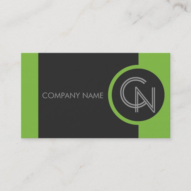 Carte De Visite Pistachio Green Bold (Devant)