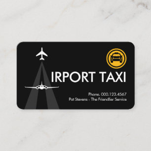 Carte De Visite Piste de l'aéroport créative Lettre-A
