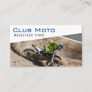 Carte De Visite Piste Motocross   Motorcycliste