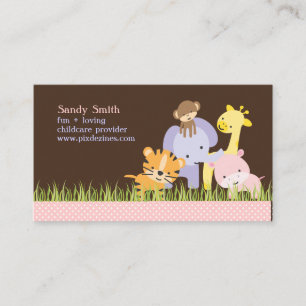 Carte De Visite Pix-Dezines Jungle of Fun Daycare