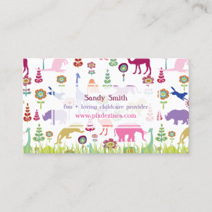 Carte De Visite Pix-Dezines Jungle of Fun Daycare